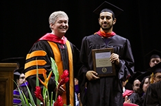 Daniel Khoury awarded the College of Engineering Graduating Student Leadership Award